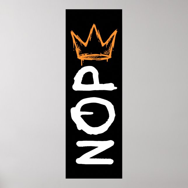 Póster Nope No Kings America Democracy Anti-Trump I (Frente)