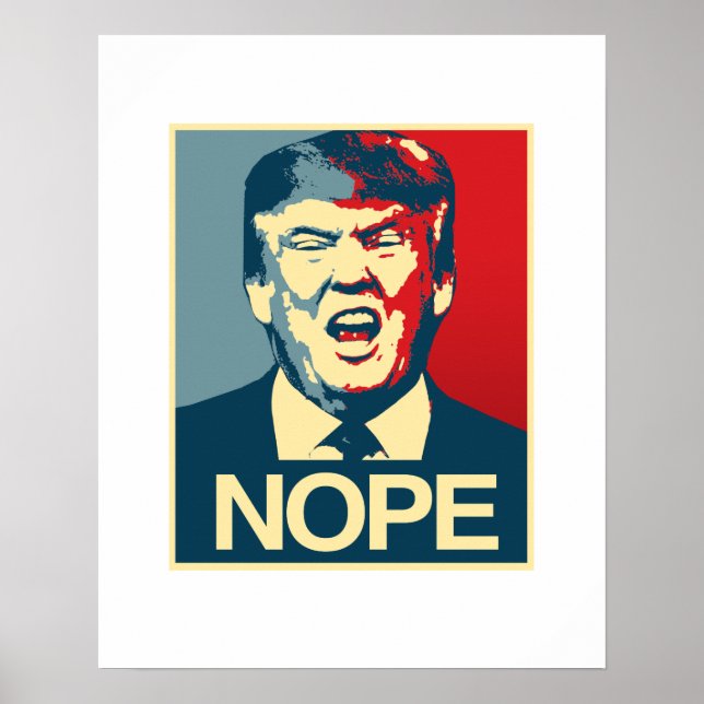 Póster NOPE - Poster anti Trump - Anti-Trump - (Frente)