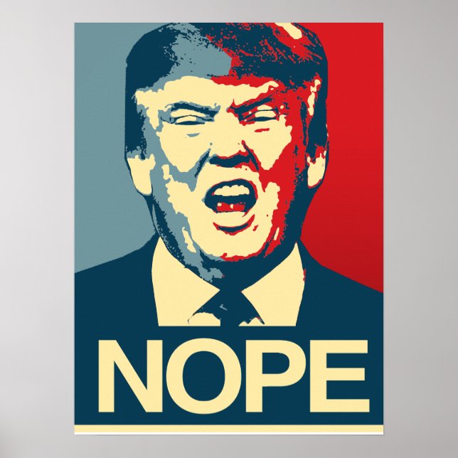 Póster NOPE - Poster anti Trump - Anti-Trump - (Frente)