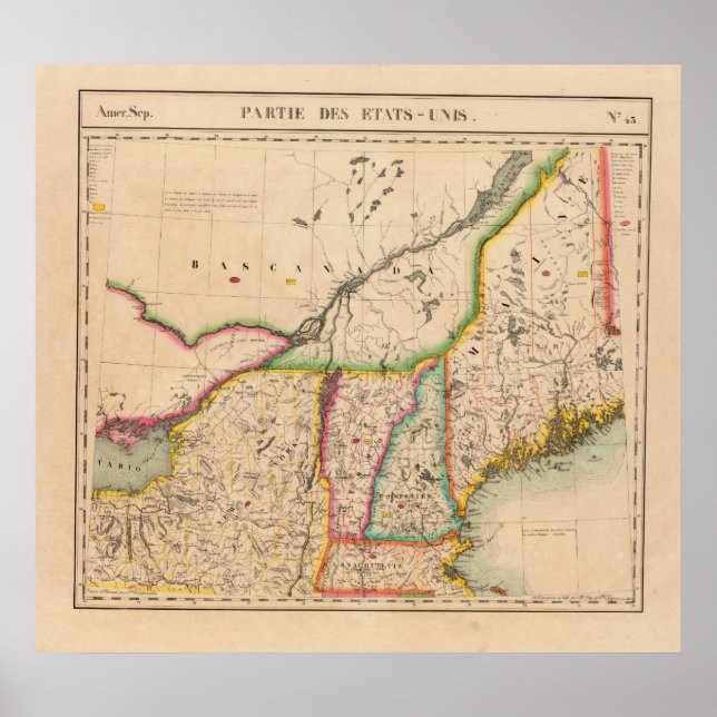 Póster Nordeste Estados Unidos 43 (Frente)