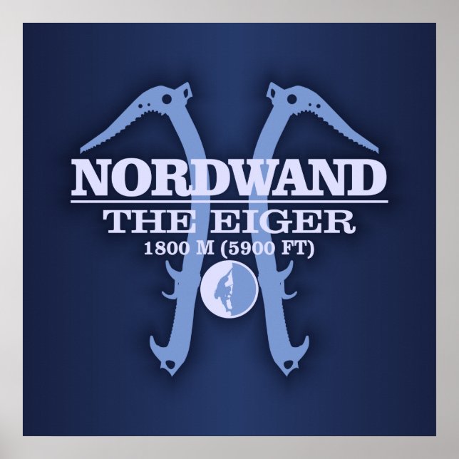 Póster Nordwand "El Eiger" (Frente)
