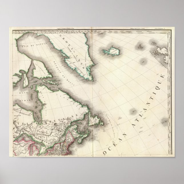 Póster Noreste de América del Norte (Frente)