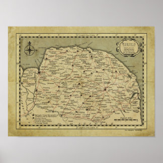 Póster Norfolk del siglo XVIII
