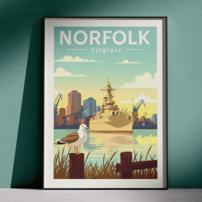 Póster Norfolk Virginia vintage (Subido por el creador)