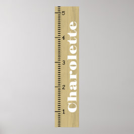 Póster Norma sobre la tabla de crecimiento femenina perso