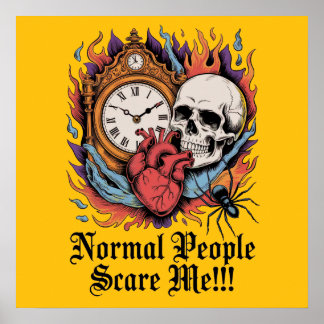 Póster Normal People Scare Me
