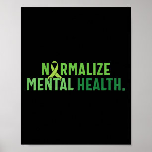 Póster Normalizar la ansiedad por suicidio Depresión Salu