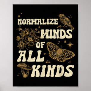 Póster Normalizar Mentes De Todo Tipo Neurodiversidad