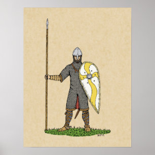 Póster Norman Knight Circa 1066