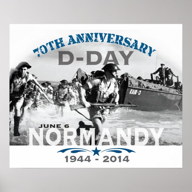 Póster Normandía 70° Aniversario del Día D (Frente)