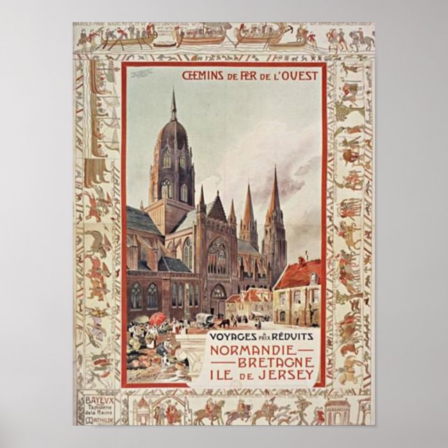 Póster Normandía France Travel (Frente)