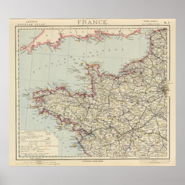 Póster Noroeste de Francia 2 (Frente)
