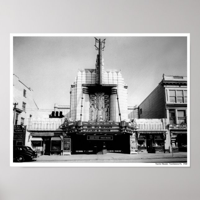 Póster Norris Theater Norristown Pa (Frente)