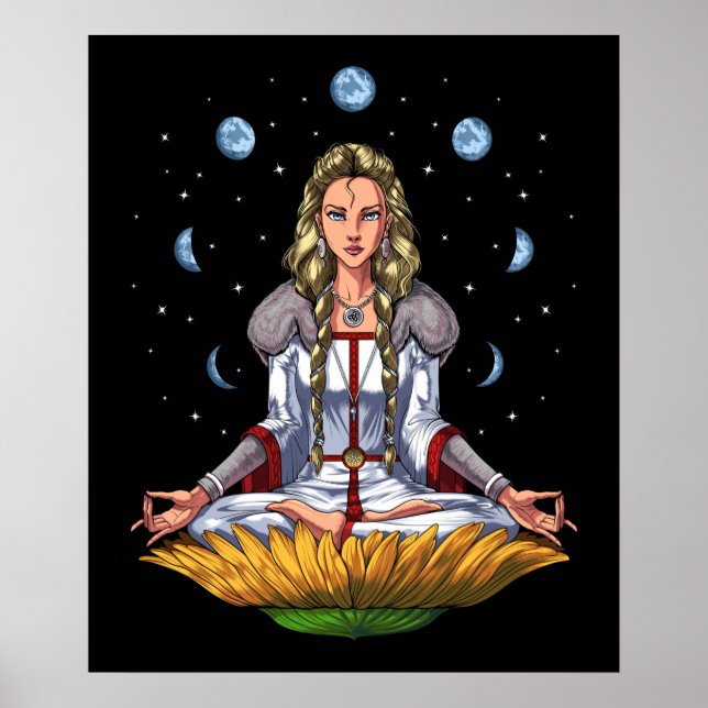 Póster Norse Goddess Freyja (Frente)