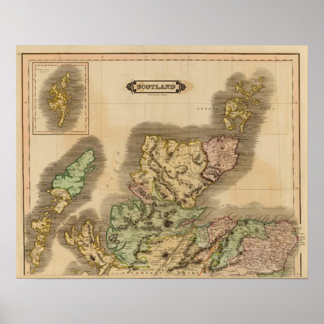 Póster Norte de Escocia (Frente)