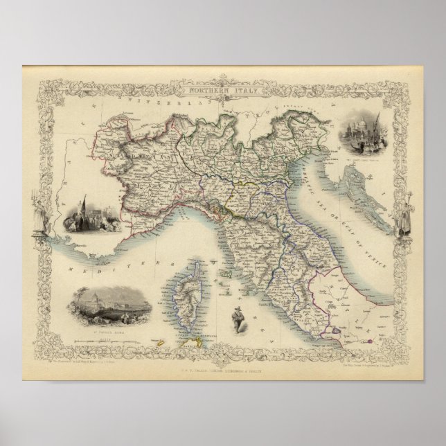 Póster Norte de Italia 2 (Frente)