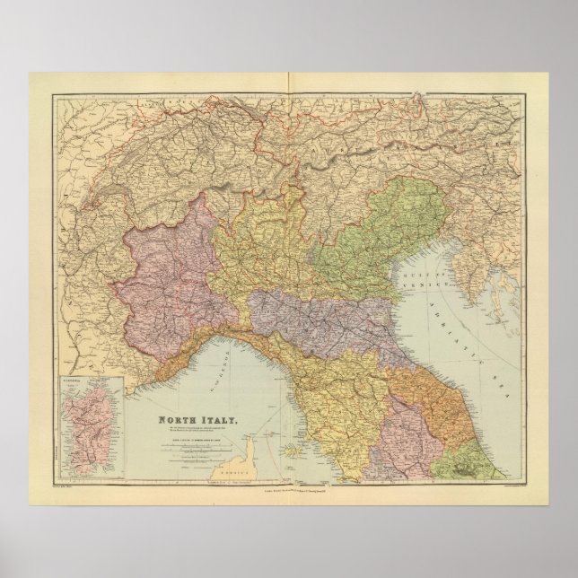 Póster Norte de Italia 2 (Frente)