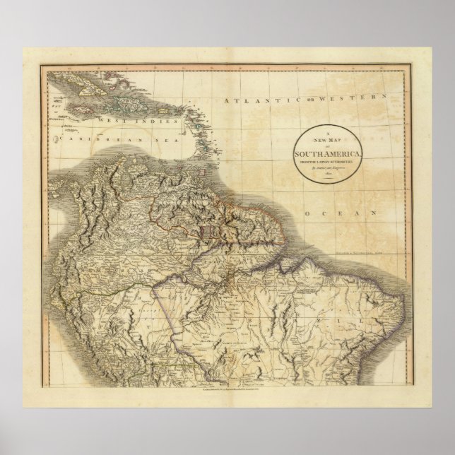 Póster Norte de Sudamérica (Frente)