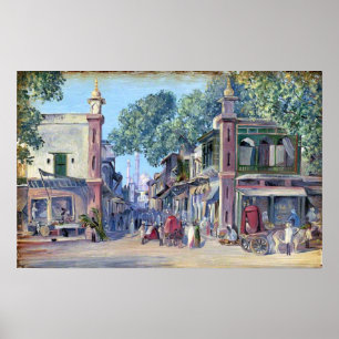 Póster Norte - La calle de la sangre, Delhi, 1880