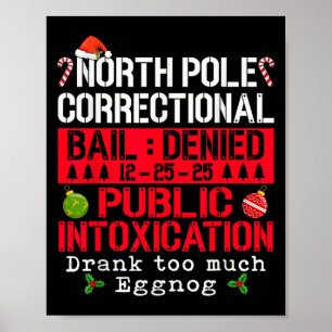 Póster Norte Le Intoxicación Pública Eggnog C