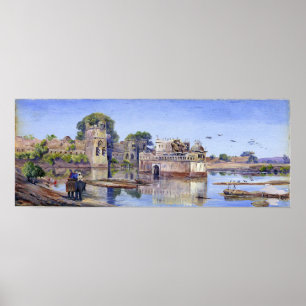 Póster Norte - Palacio de Padmini en el Fuerte, India