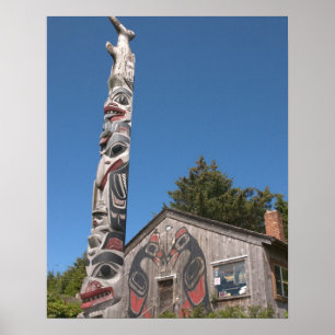 Póster Norteamérica, Canadá, Islas de la Reina Carlota, 3