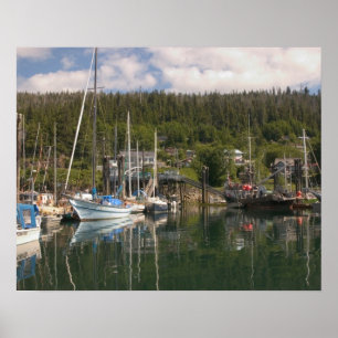 Póster Norteamérica, Canadá, Islas de la Reina Carlota, 4
