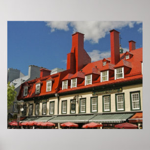 Póster Norteamérica, Canadá, Quebec, Antiguo Ciudad de Qu