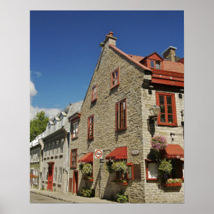 Póster Norteamérica, Canadá, Quebec, Antiguo Quebec.