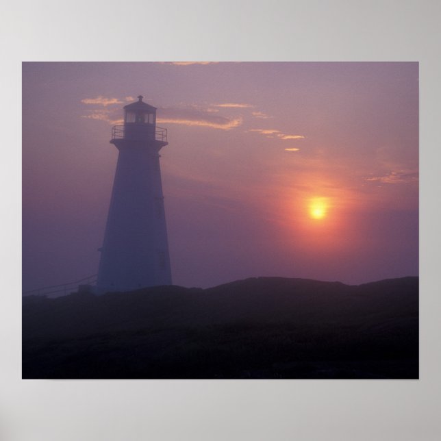 Póster Norteamérica, Canadá, Terranova, Cape Spear, (Frente)