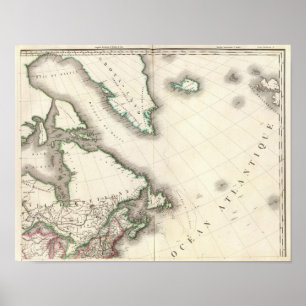 Póster Norteamérica de nordeste