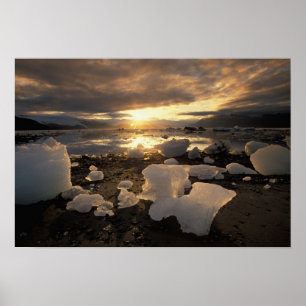 Póster Norteamérica, EE. UU., Alaska, Bahía de Hielo, Pai
