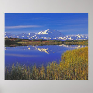 Póster Norteamérica, EE. UU., Alaska, Denali NP,