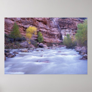 Póster Norteamérica, EE. UU., Utah, Parque Nacional Zion.