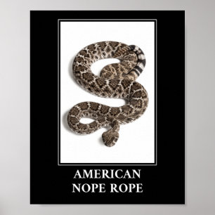 Póster Norteamérica: Peligro de serpiente de Rattlesnake