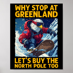 Póster Norteamérica: Snowboarding En Groenlandia Y El Nor