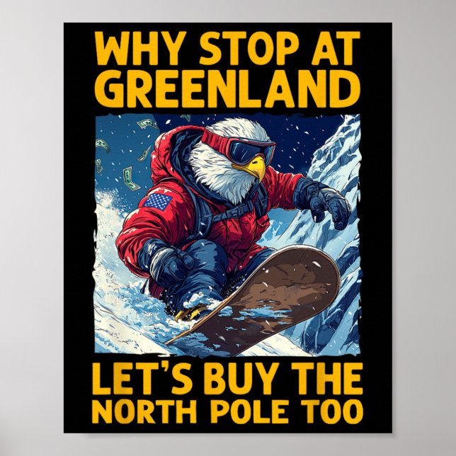 Póster Norteamérica: Snowboarding En Groenlandia Y El Nor (Frente)