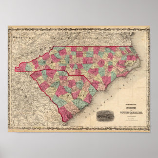 Póster North and South Carolina