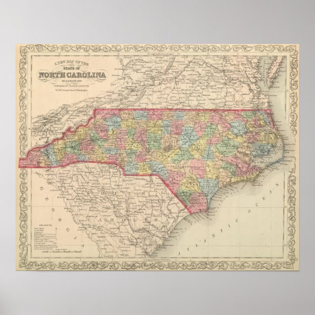 Póster North Carolina 10 (Frente)