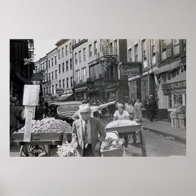 Póster North End 1940, Boston (Frente)