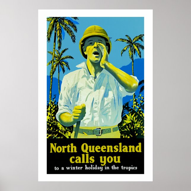 Póster North Queensland te llama (Frente)