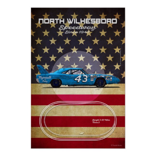 Póster North Wilkesboro Speedway (Anverso)