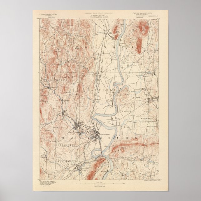 Póster Northampton, Massachusetts (Frente)