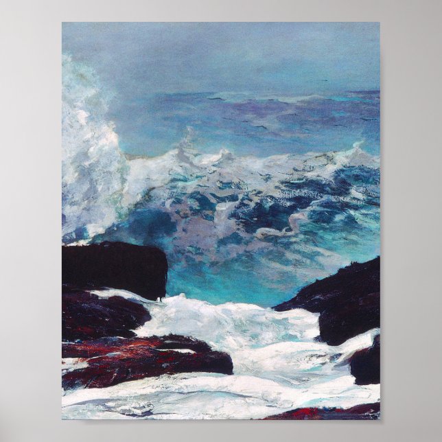 Póster Northeaster de Winslow Homer (Frente)