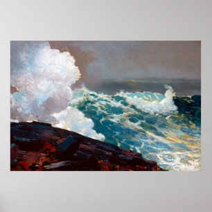 Póster Northeaster de Winslow Homer 1895