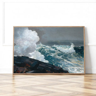 Póster Northeaster, Winslow Homer