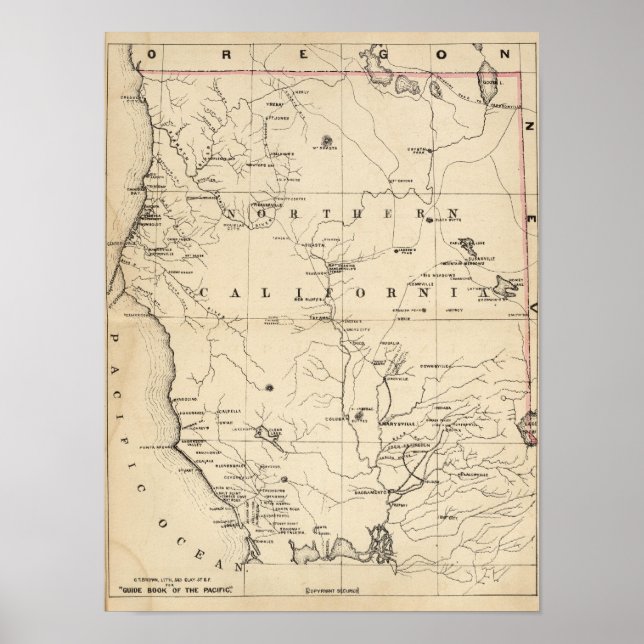 Póster Northern California (Frente)
