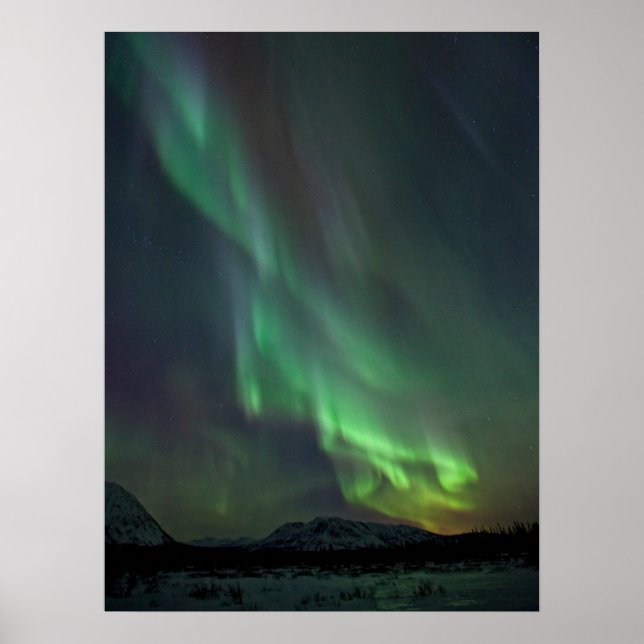 Póster Northern Lights | Whitehorse, Yukon (Frente)
