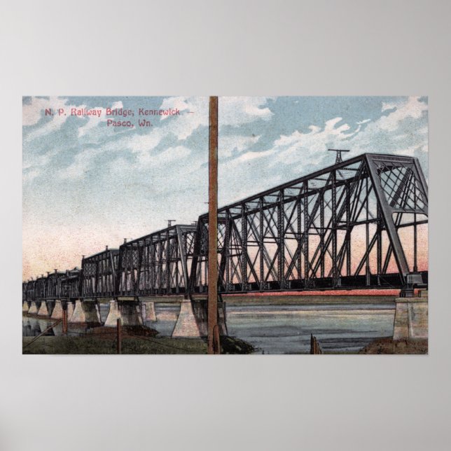 Póster Northern Pacific Bridge View (Frente)