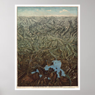 Póster Northern Pacific Yellowstone 1895